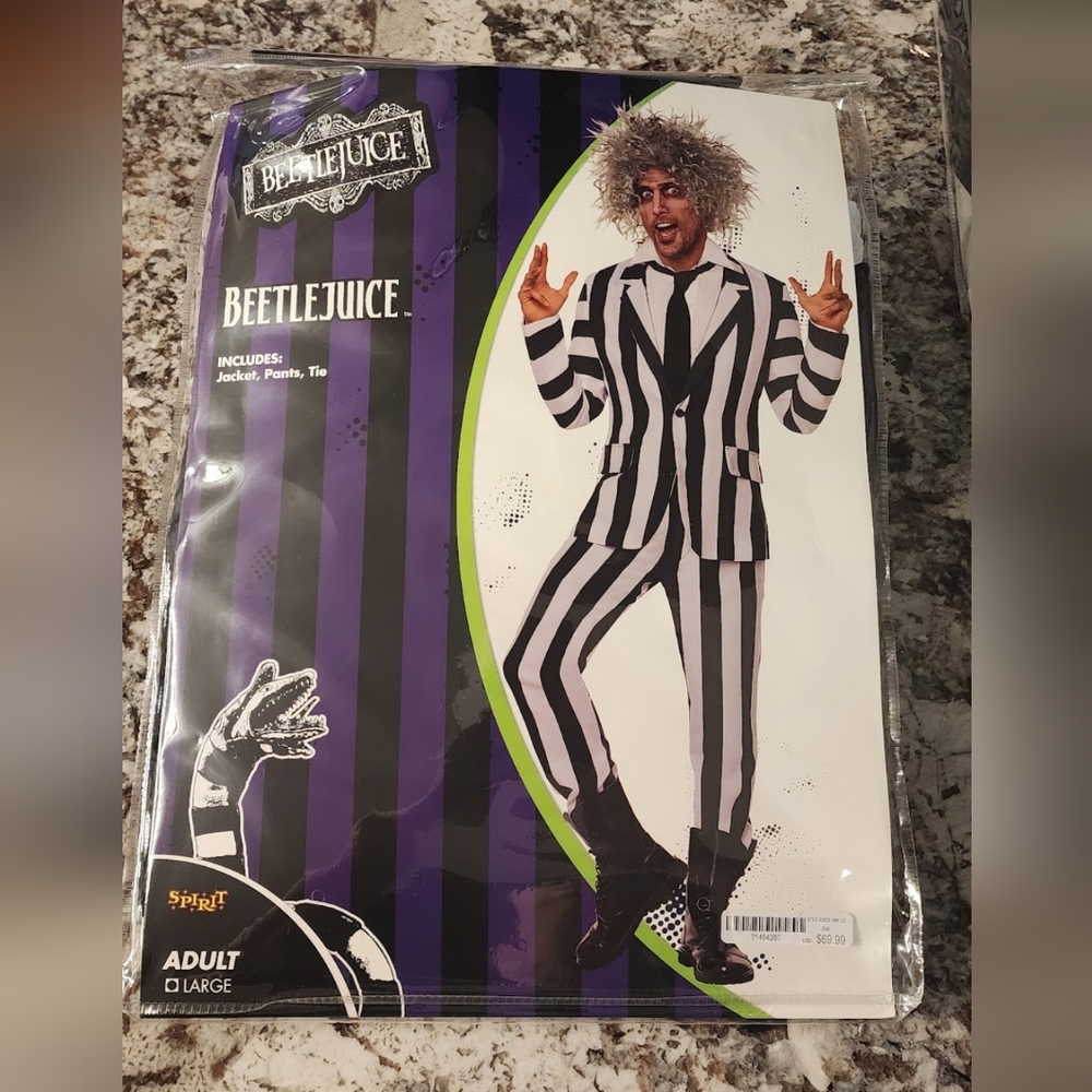 Mens Halloween Beetlejuice Costume